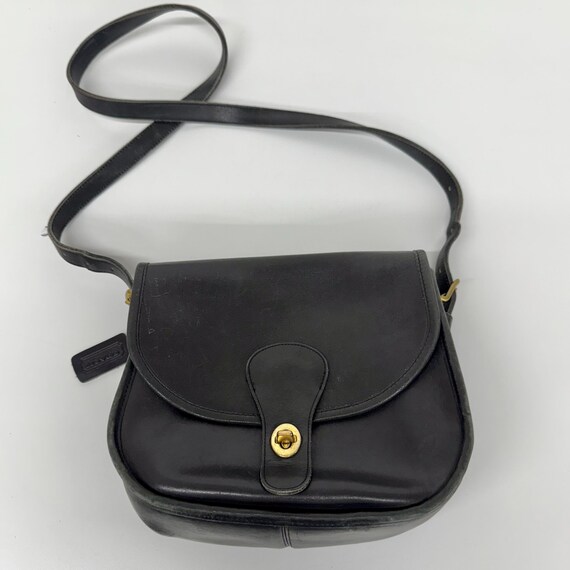 バッグ old COACH leather shoulderbag black Vintage Coach Black Leather hobo Shoulder Bag Silver Zip