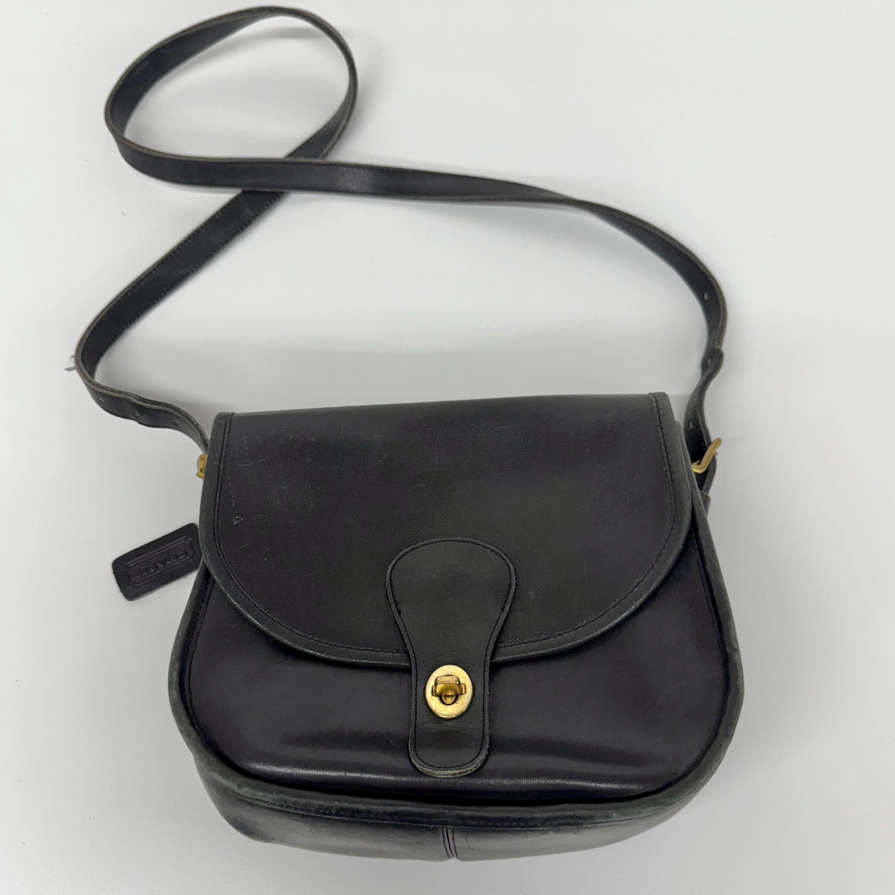 Vintage Coach Saddlery Bag Retro 1980s RARE + Preppy + Genuine