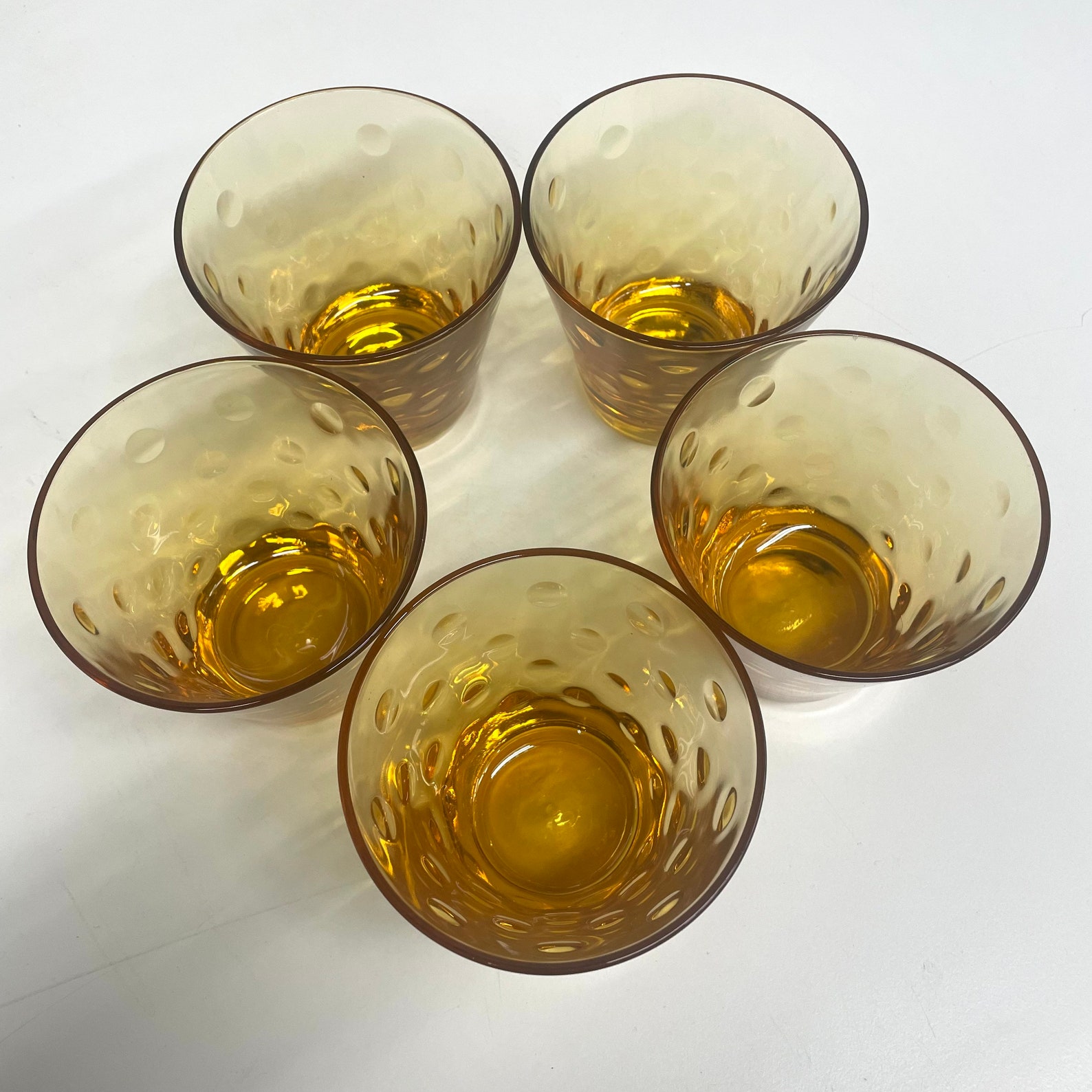 Vintage Whiskey Glasses Retro 1960s Mid Century Modern Hazel Etsy