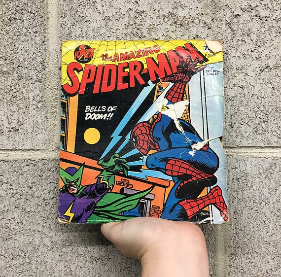 Vintage Rare Dc Comics Record Player Retro 1978 Super Hero Superman Batman Robin And Wonder Woman With Two Comic Books Records