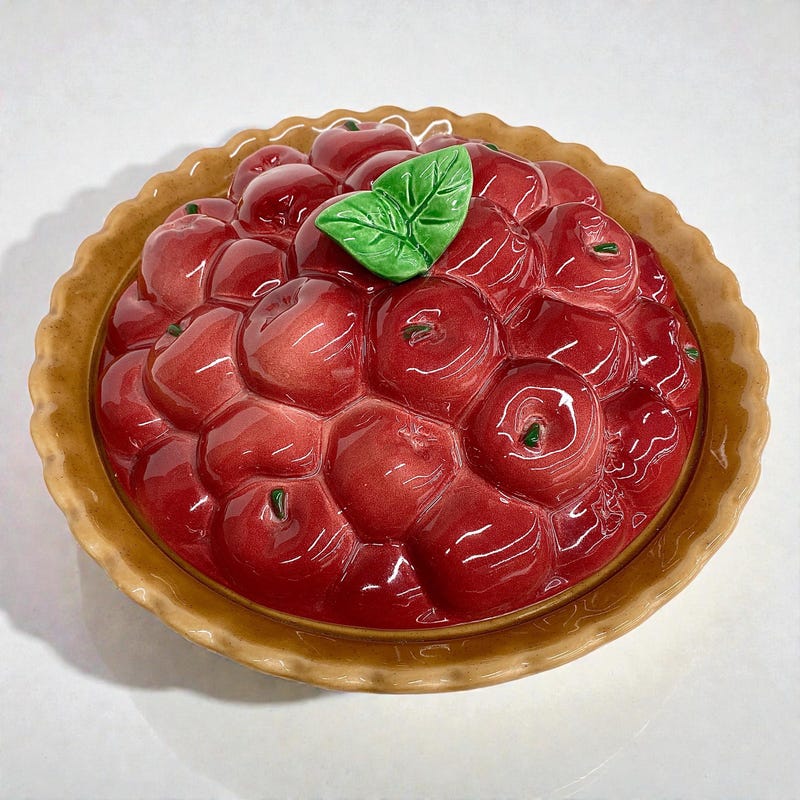 Vintage Pie Plate and Lid - Etsy