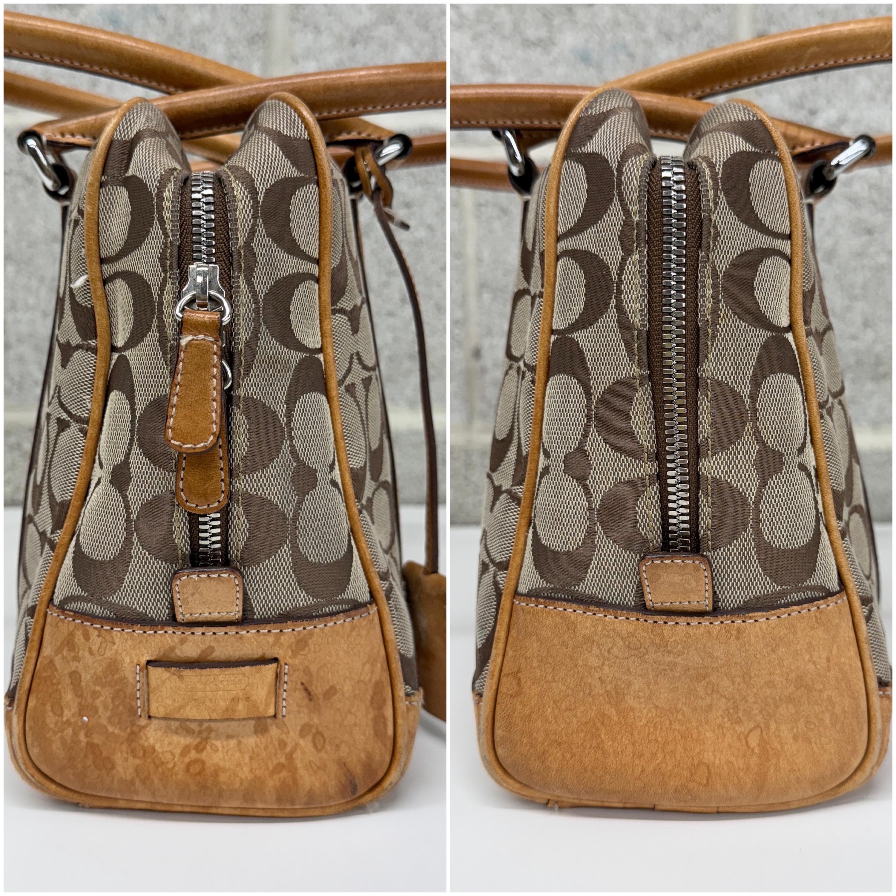 Vintage Coach Signature Satchel Handbag Retro 2000s Preppy +