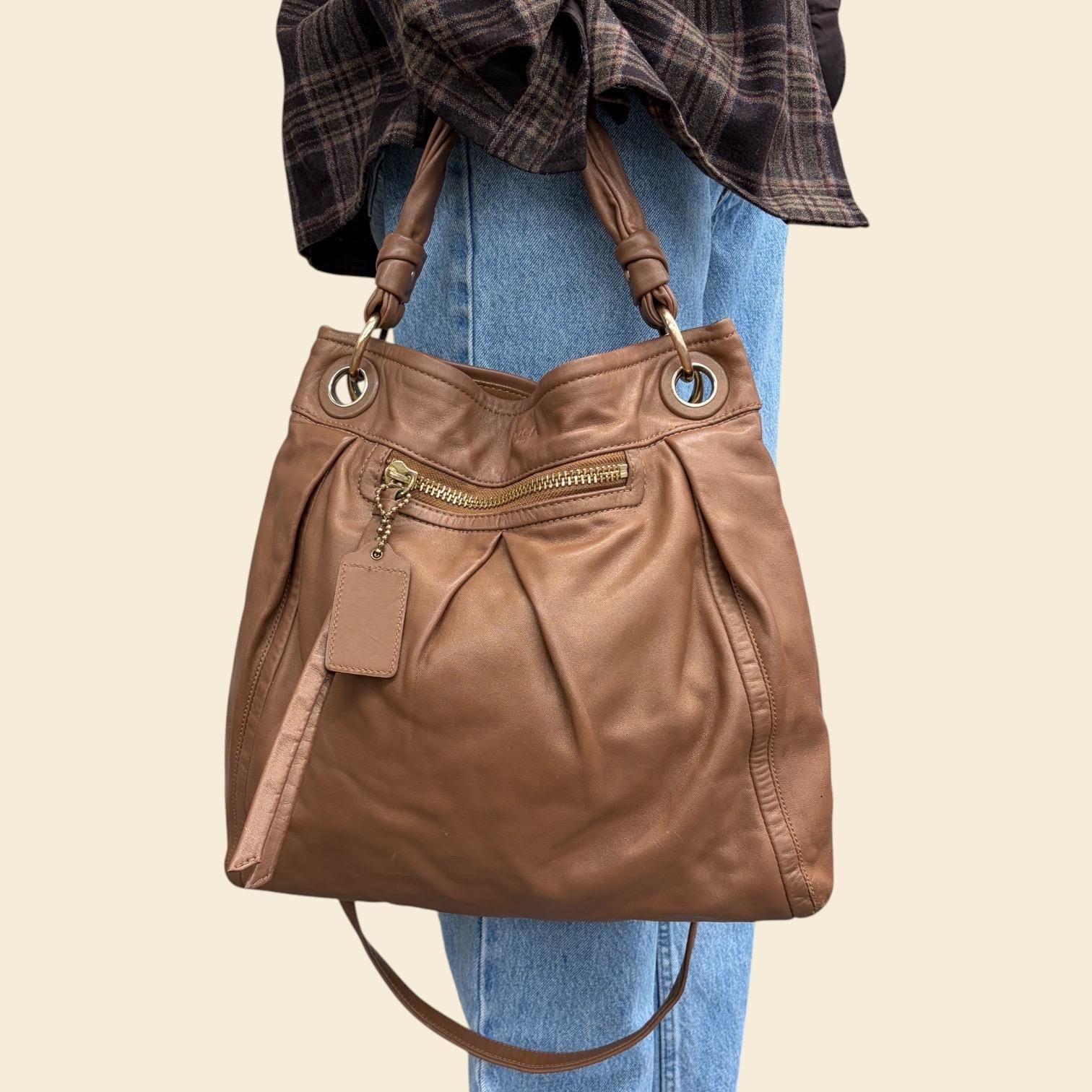 2000s Vintage Leather Bag - Etsy