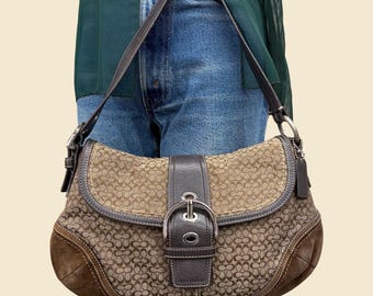 Coach Gray Suede Hobo Bag With Original Hangtag - Number 4284