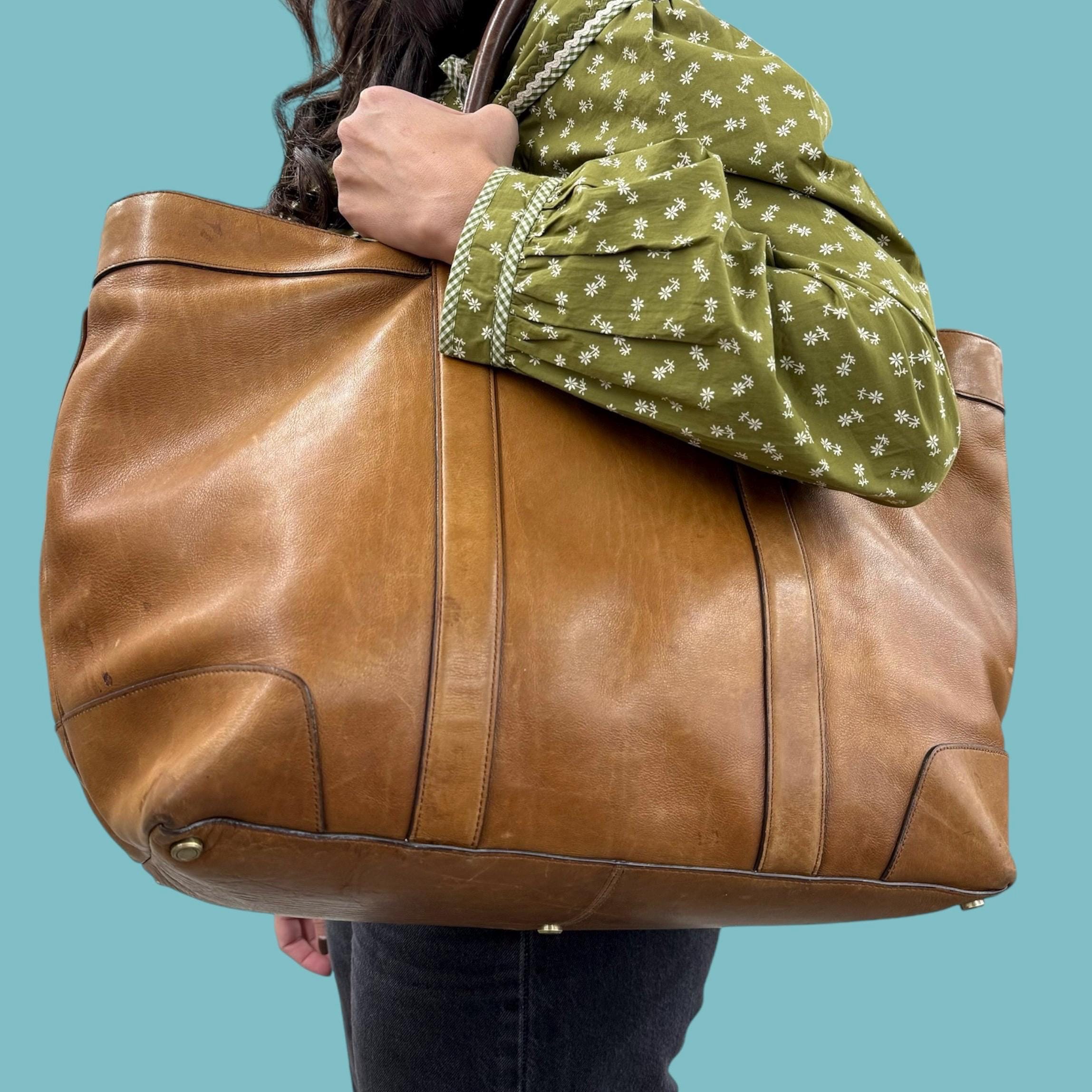 バッグ Coach Bleecker Legacy Tote Bag Leather Vintage Coach Bleecker Legacy Tote Bag Retro 1990s Preppy +