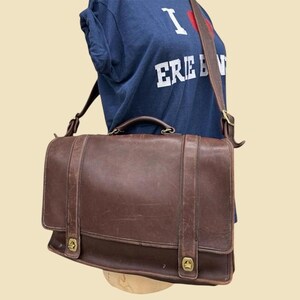 Vintage Coach Essex Briefcase Messenger Bag Retro 1990s Preppy +