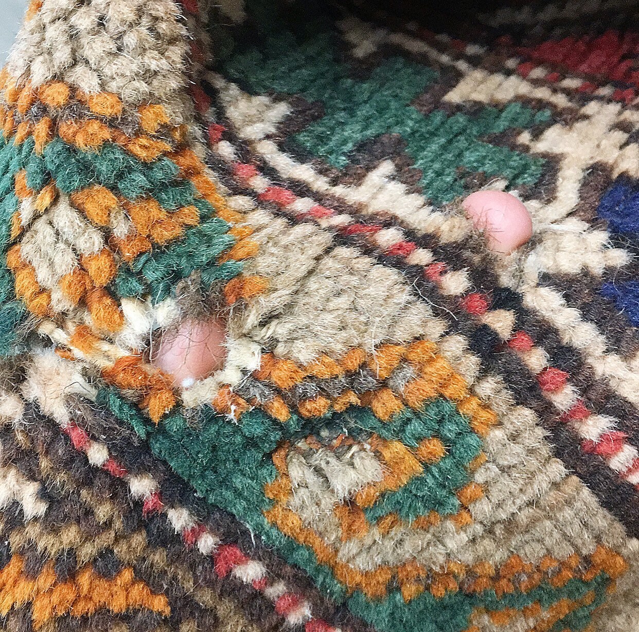 Vintage Wool Rug 1980s Retro Size 72x50 Bohemian Made in Etsy