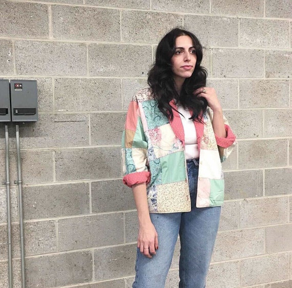 Vintage Lightweight Jacket Retro 1980s Handmade +