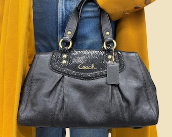 F17605 Y2K Coach Ashley - Pleated Dusty Rose/pink Leather Hobo