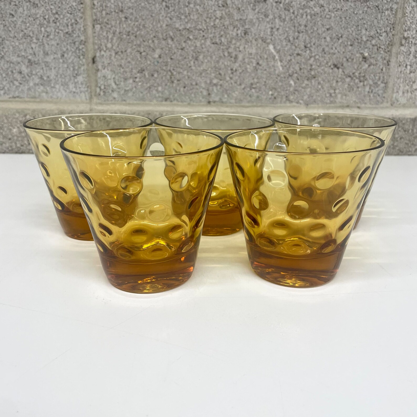 Vintage Whiskey Glasses Retro 1960s Mid Century Modern Hazel Etsy
