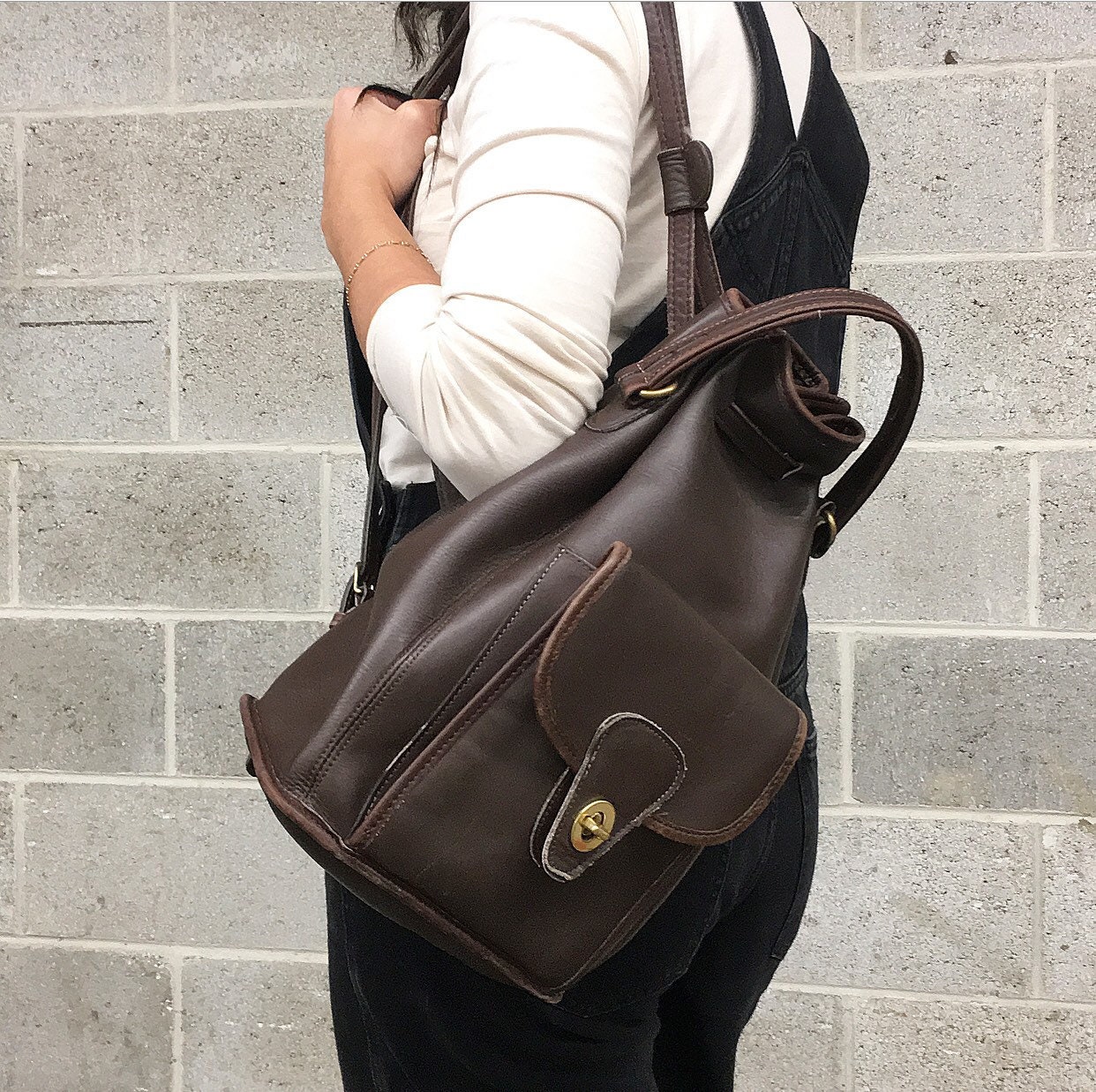 希少 Coach Vintage Backpack Handbag 2way Vintage Coach Backpack - Etsy