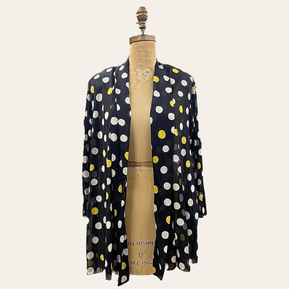 Vintage Oscar de la Renta Coverup Retro 1980s Siz… - image 1