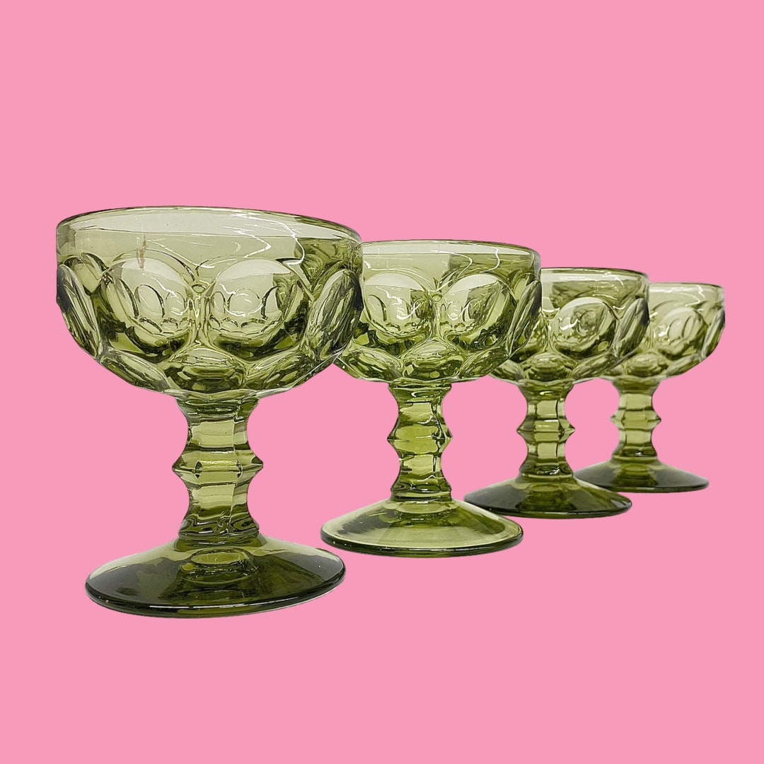 Vintage Champagne Glasses Retro 1960s Mid Century Modern Etsy
