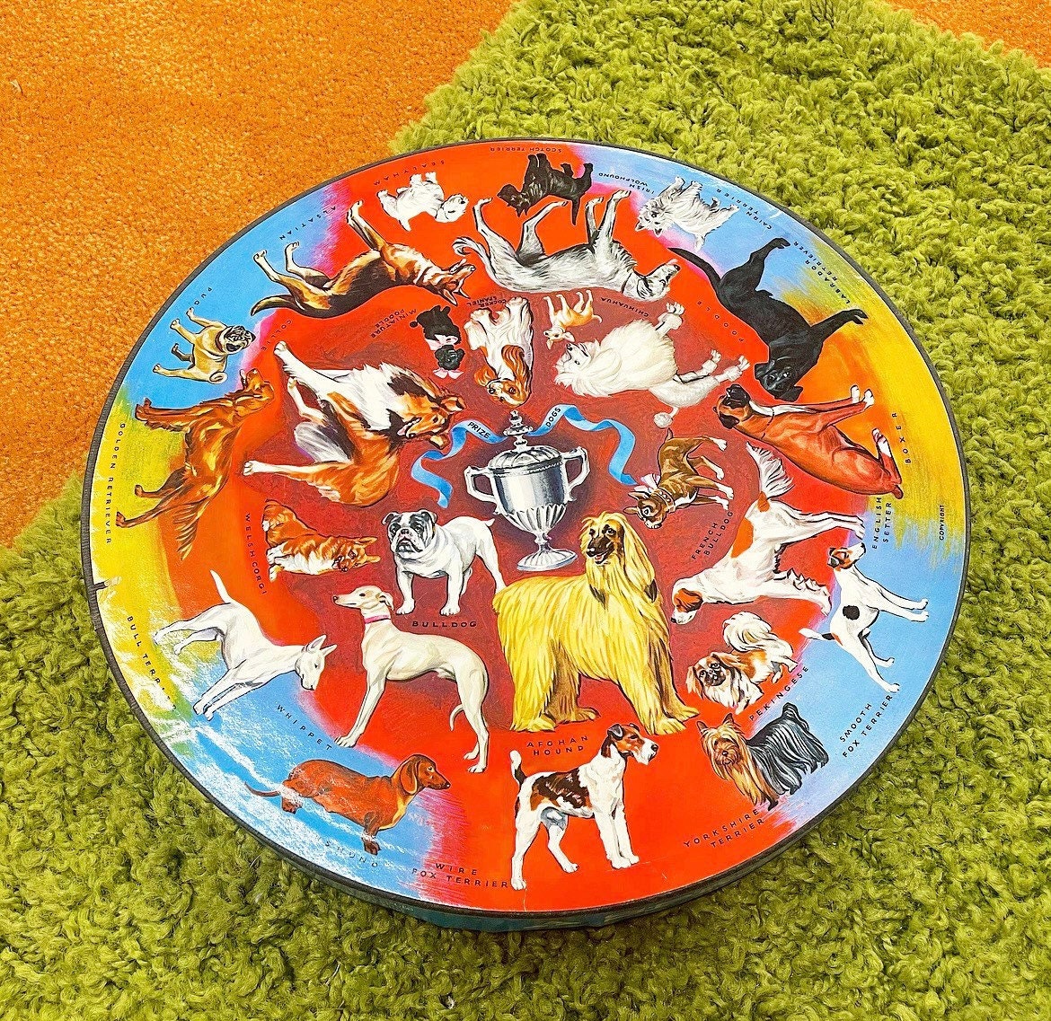 Vintage Puzzle Retro 1960s Prize Dogs + Springbok + Circular