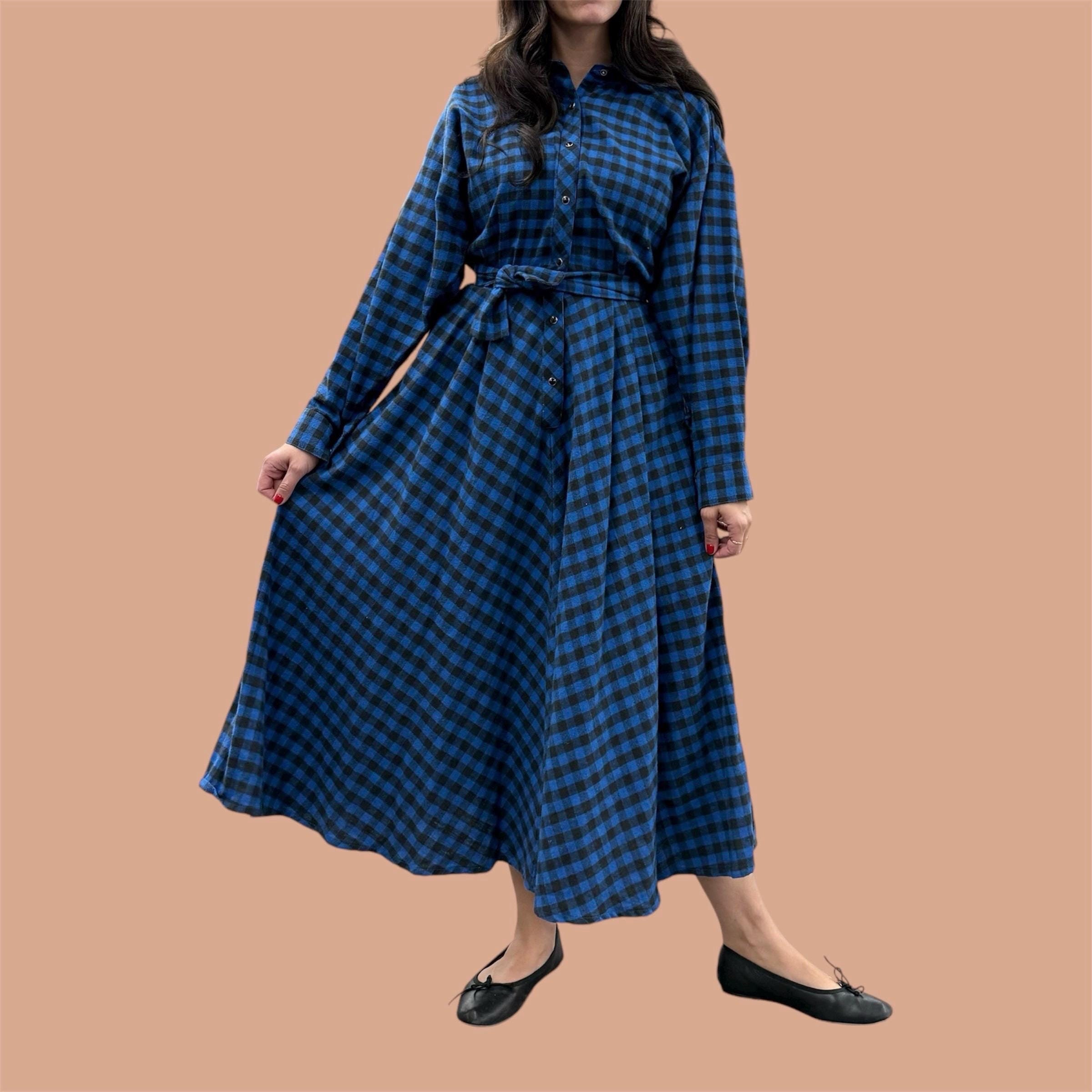 NORMA KAMALI ノーマカマリ 80sOLD フレアワンピース チェック