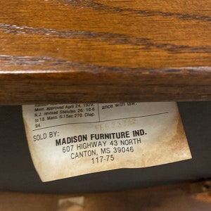 LOCAL PICKUP ONLY Vintage Madison Furniture Industries Chair image 10