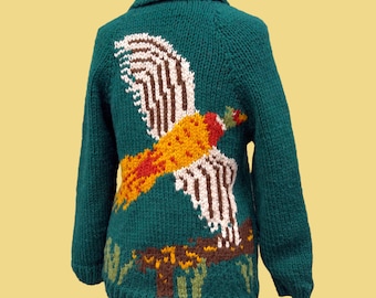 Custom Cowichan Sweater, Mary Maxim Buffalo Handmade