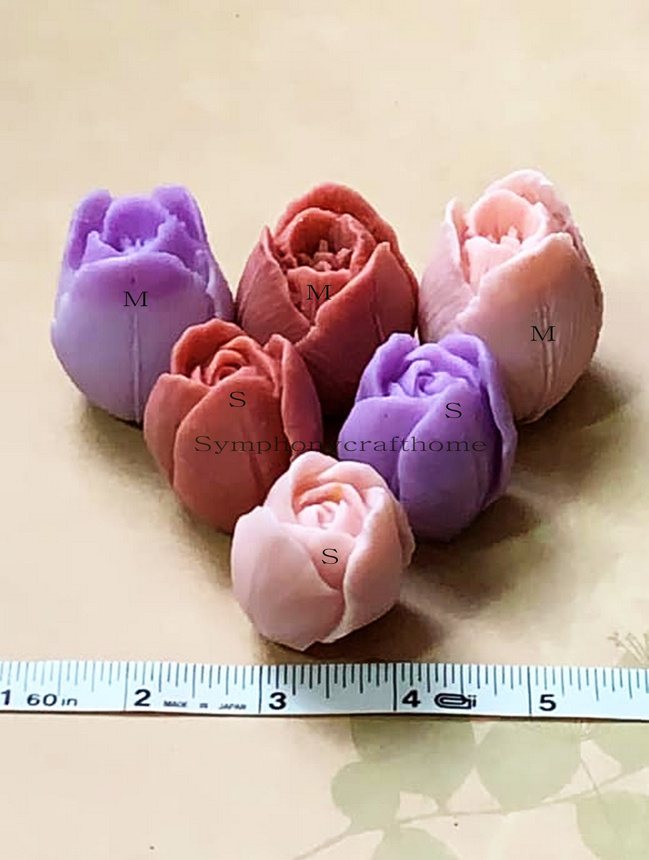 3D Silicone Candle Molds for Candle Making Flower Resin Molds for