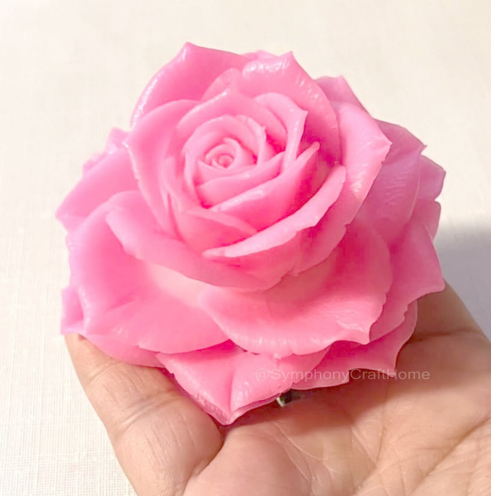 3D Rose Soap Mold Large Rose Soap Mold Rose Silicone Soap Etsy