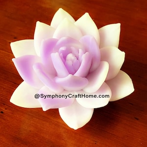 3D Succulents mold  #Lotus rose flowers silicone soap mold 3D lotus mold 3D gelatin mold 3D candle mold large lotus mold 3d magnolia mold