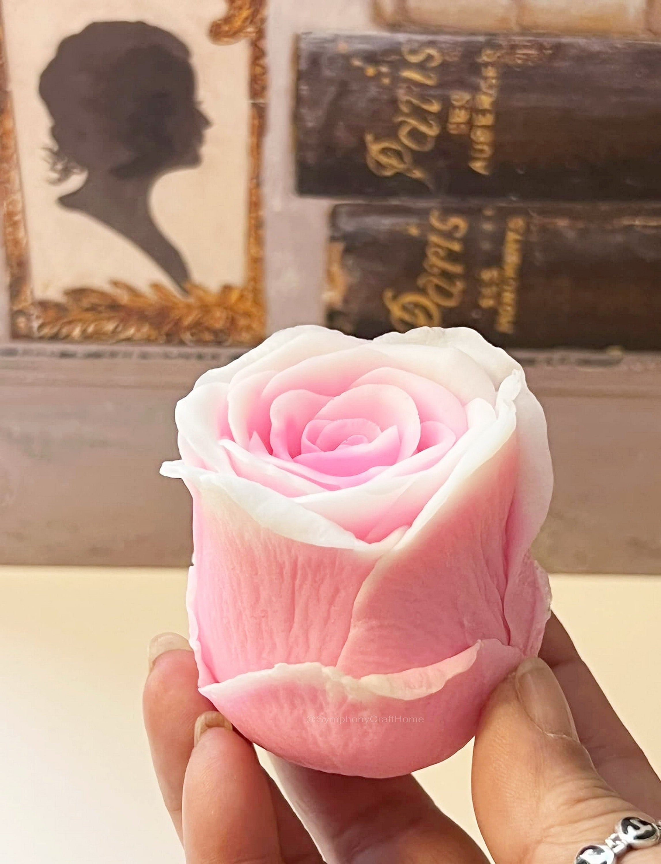 Large Rose Silicone Mold Rose Soap Flower Silicone Mold Soap