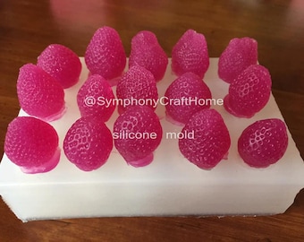 3D strawberry mold, mini strawberry mold, #strawberry silicone mold, #DIYmold, embed mold, silicone mold, fruit mold, cupcake top,resin mold