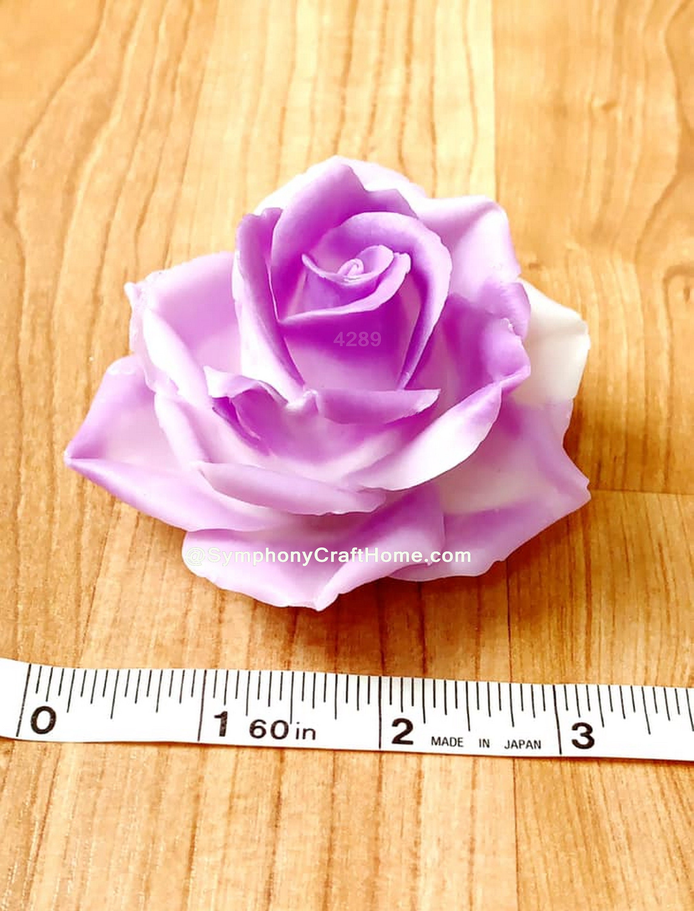 3D rose mold, Large rose mold, 3D flower mold, Large rose silicone