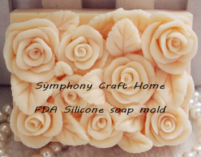 Roses Mold Bar Rose Mold Valentine's Mold Wax Tart Etsy