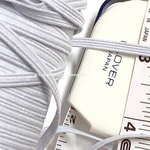 Ship from U.S.A 10 yards elastic band for sewing, 1/8 inch soft Universal elastic - high quality, face mask, craft supplies, sewing