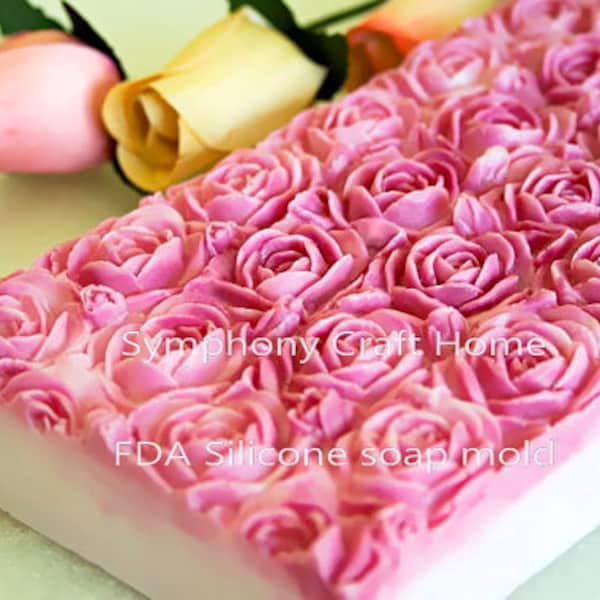 Rose Soap Mold Etsy