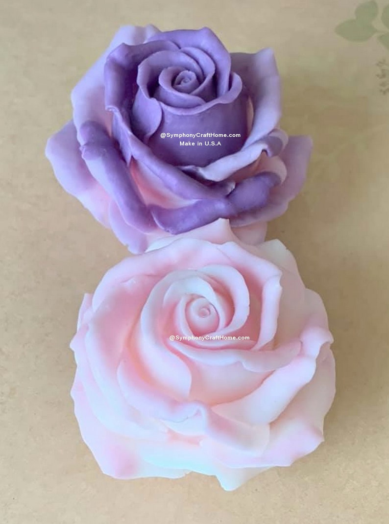 Make in U.S.A 3D rose mold Large rose mold flower mold wax Etsy