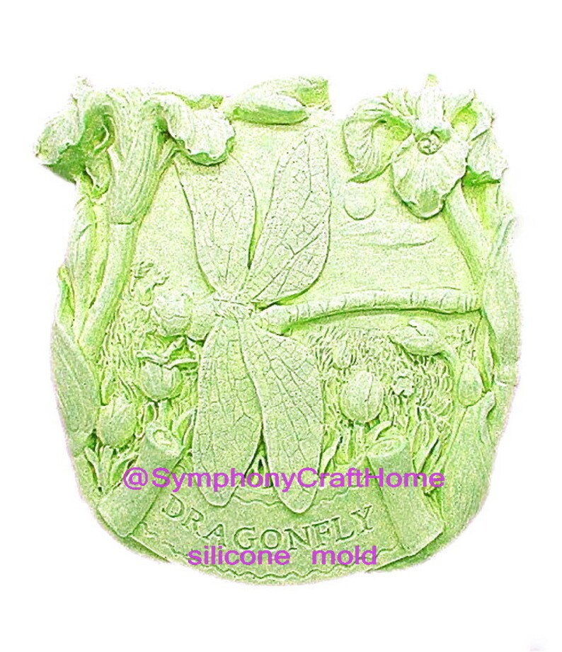 spring mold # flower dragonfly mold flower and dragonfly mold Dragonfly mold silicone soap mold resin mold soap mold