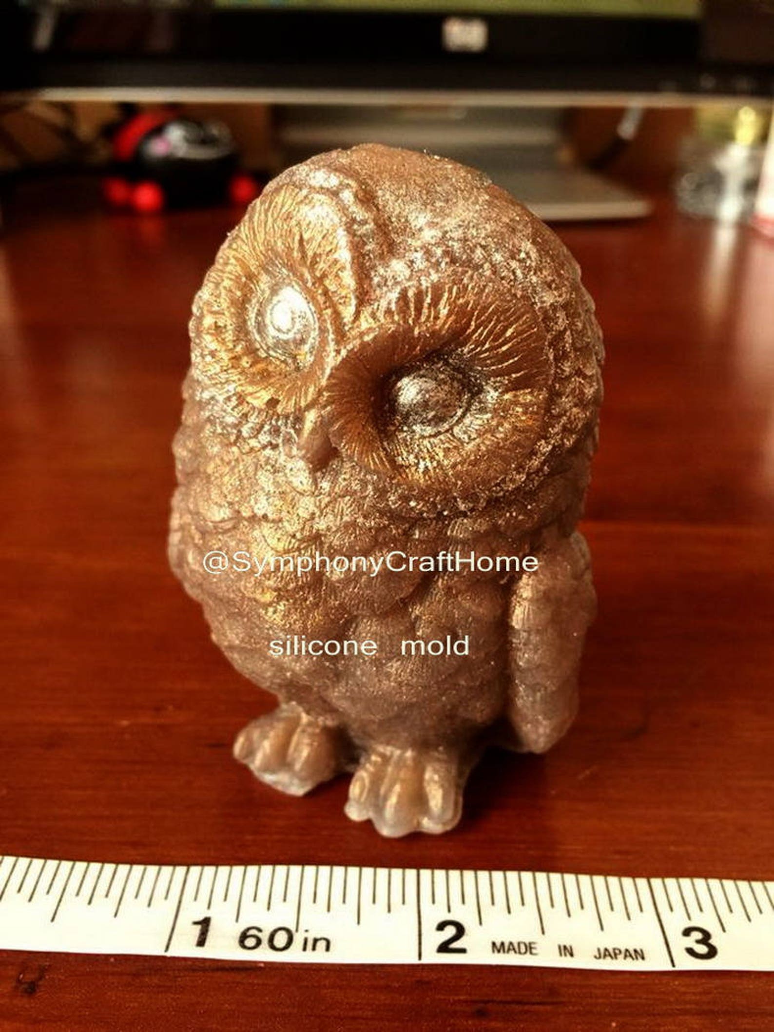 3D Owl Mold Owl Silicone Mold Animal Silicone Mold Owl Etsy