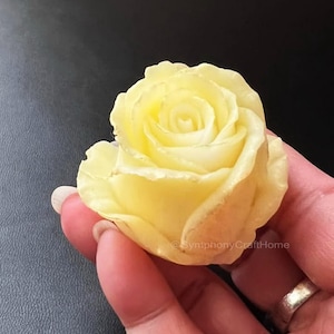 small rosebud soap mold. 3D rose bud silicone mold. rose soap mold. craft mold. flower soap mold