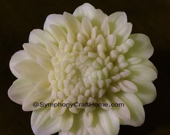 3D Mum flower mold, chrysanthemum soap mold, wax tart mold, candle mum mold, soap mold, flower mold, fondant flower mold, Mum fondant mold