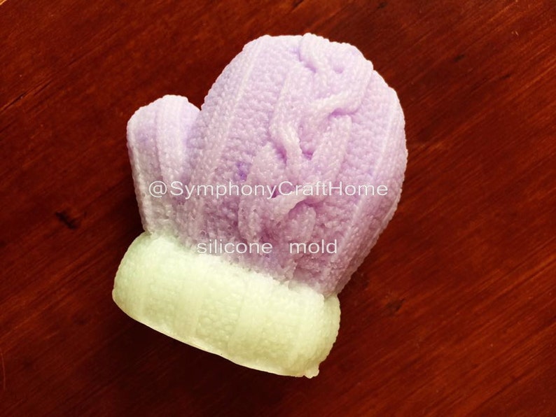 Knitted Glove Mold christmas Mold Silicone Soap Mold Glove Etsy