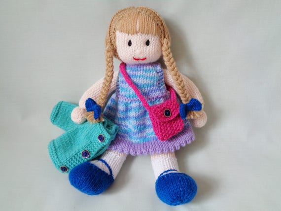 hand knitted rag doll