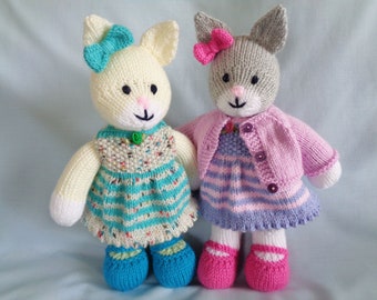 Cat Knitting Pattern: Katerina Doll with Clothes (PDF Pattern)