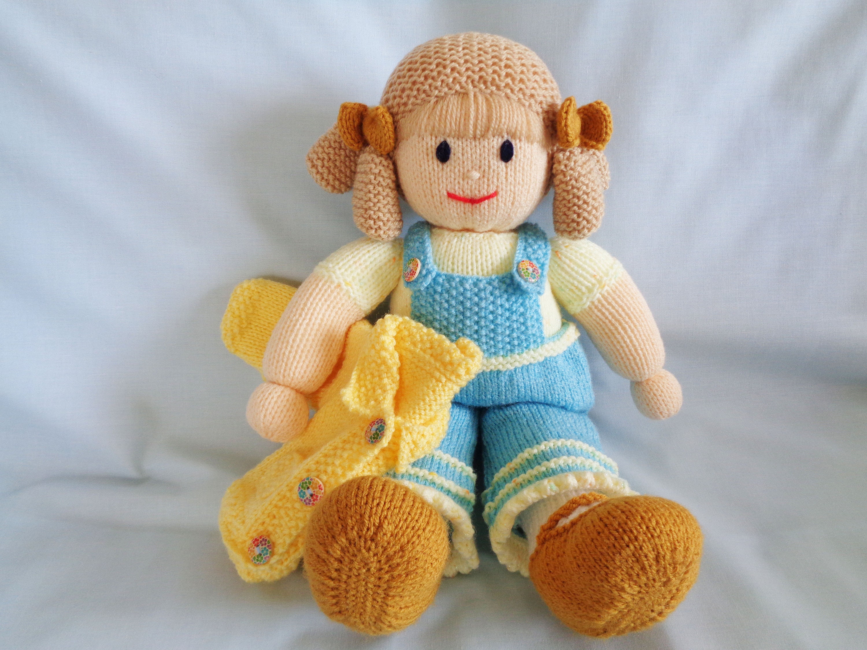 Doll Knitting Pattern Instant Digital Download Knitted Doll Etsy UK
