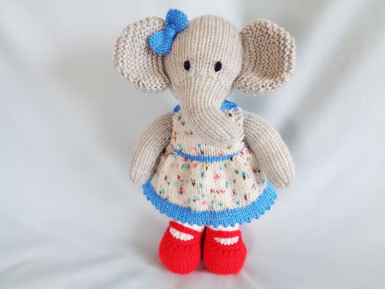 Elephant Knitting Pattern Instant Digital Download Knitted - Etsy
