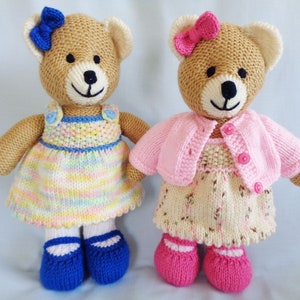 Teddy Bear Knitting Pattern, Instant Digital Download, Maisie Bear, Knitted Teddy bear, Knitted Bear tutorial, English Language Pattern