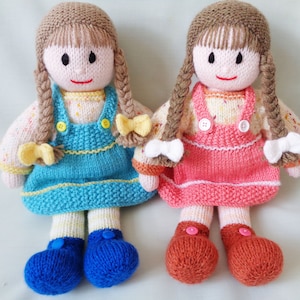 Doll Knitting Pattern: Leah, 13-inch Doll with Clothes (Digital Download)