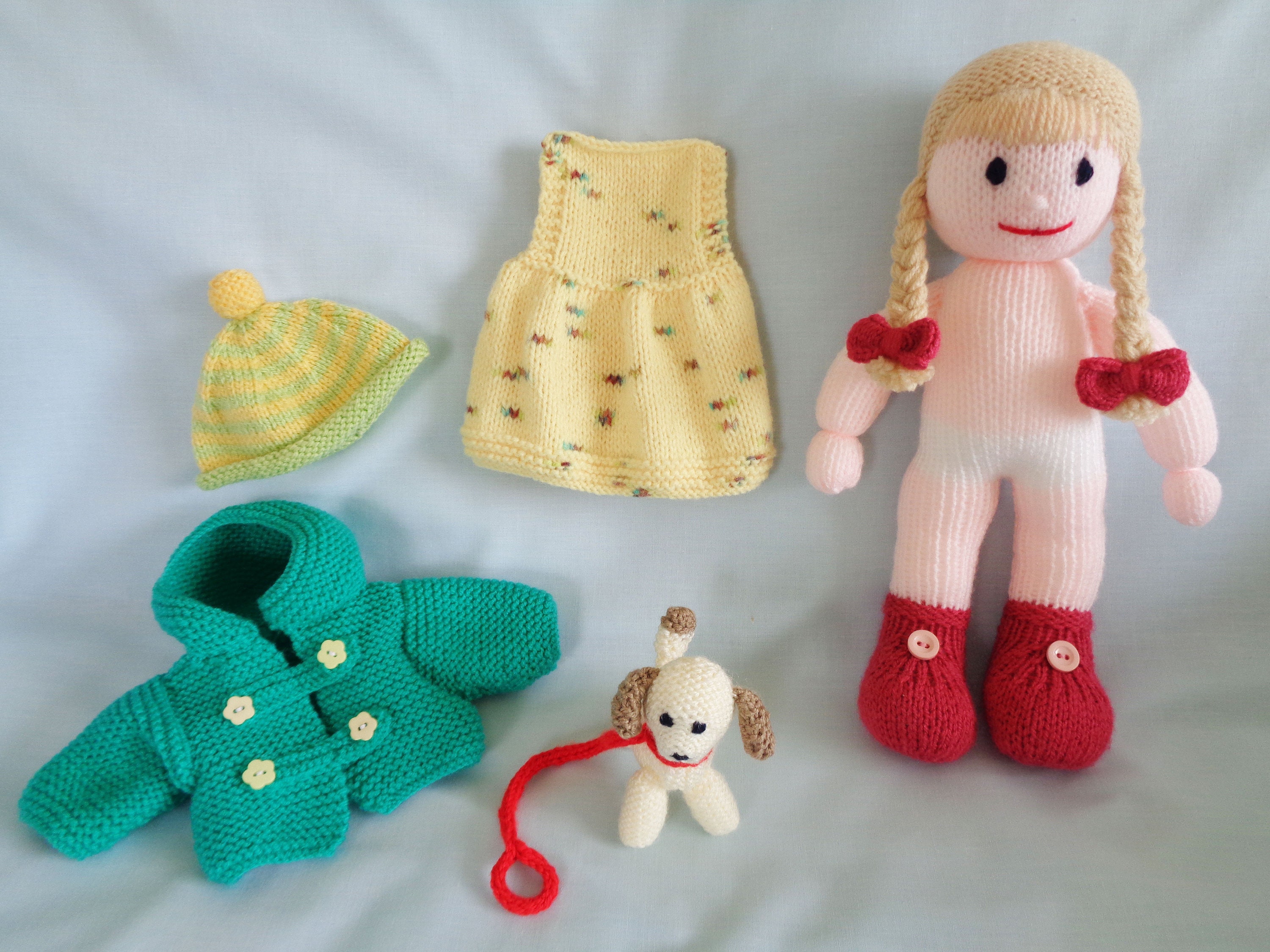 Small knitted doll free pattern deals