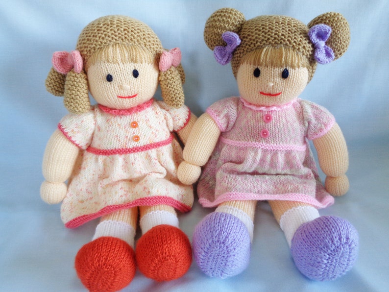 Doll Knitting Pattern, Instant Digital Download, Knitted Doll Pattern, Little Dazzler Doll: Veronica, English Language Pattern image 10