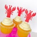 Lobster Cupcake Toppers Cupcake Toppers Summer Birthday - Etsy