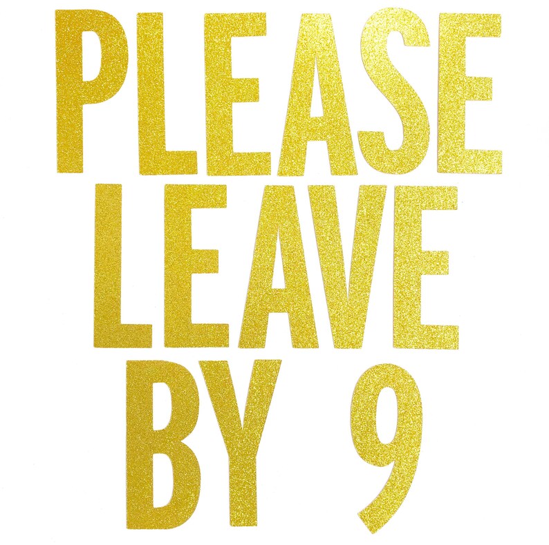 Please Leave by 9 Glitter Banner Birthday Banner Birthday - Etsy