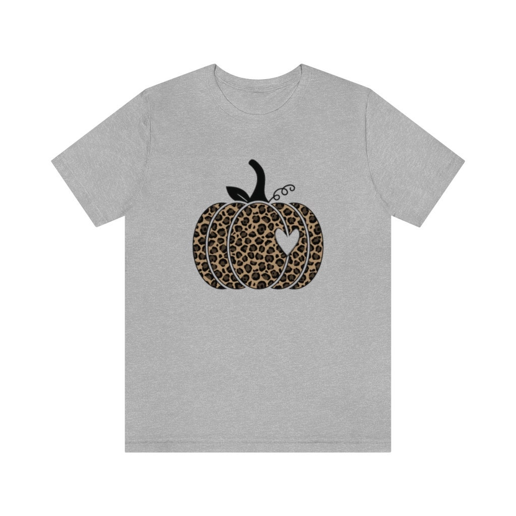 Discover Leopard Pumpkin Shirt, Halloween shirt, autum shirt, Cheetah print, Jack-o-lantern shirt, pumpkin patch shirt