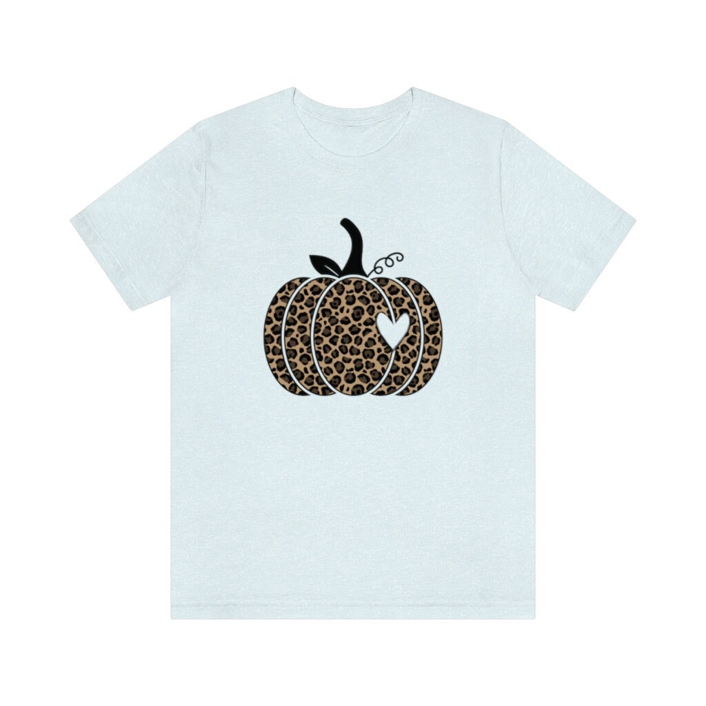 Discover Leopard Pumpkin Shirt, Halloween shirt, autum shirt, Cheetah print, Jack-o-lantern shirt, pumpkin patch shirt