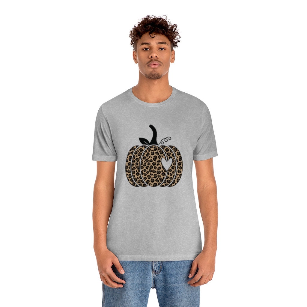 Discover Leopard Pumpkin Shirt, Halloween shirt, autum shirt, Cheetah print, Jack-o-lantern shirt, pumpkin patch shirt