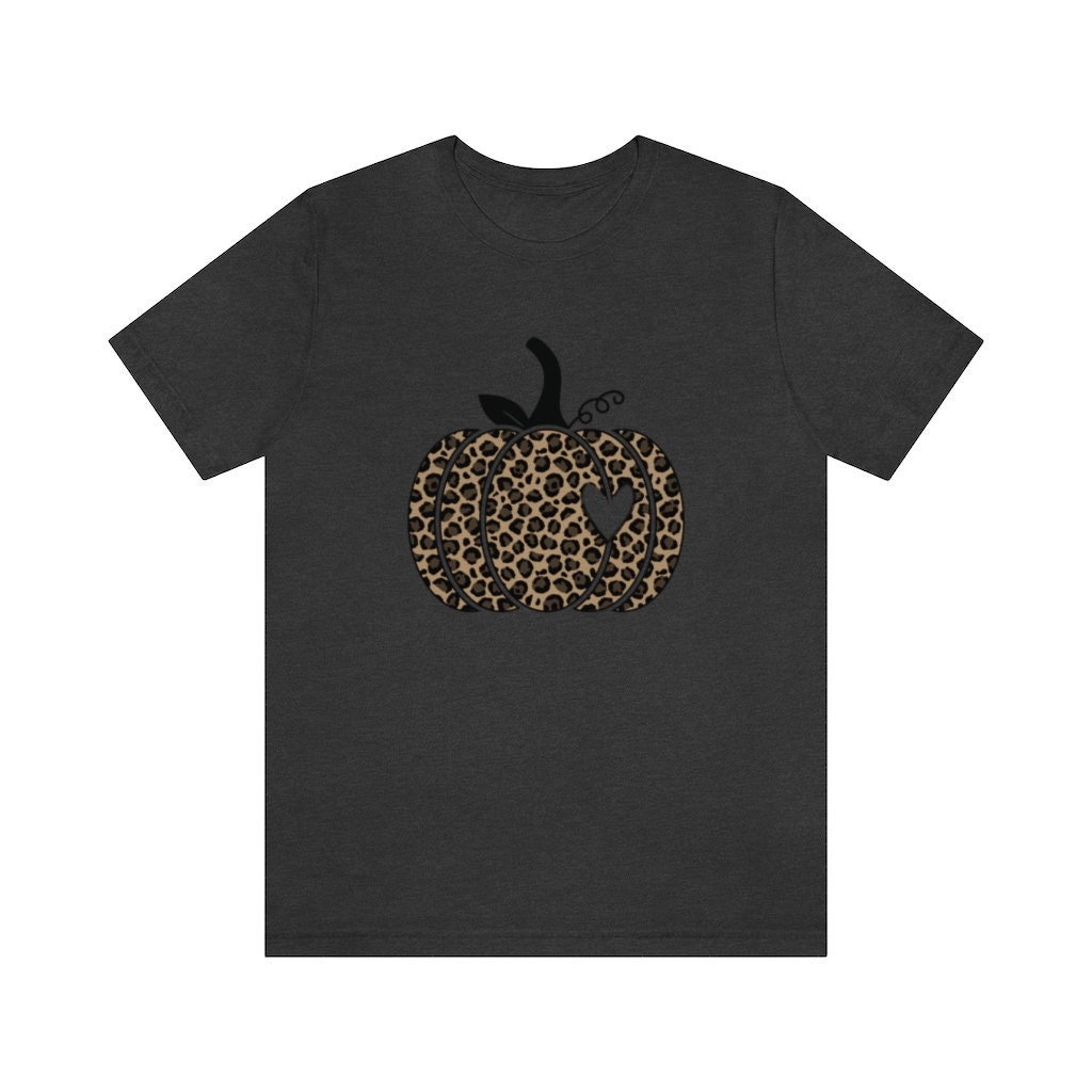 Discover Leopard Pumpkin Shirt, Halloween shirt, autum shirt, Cheetah print, Jack-o-lantern shirt, pumpkin patch shirt